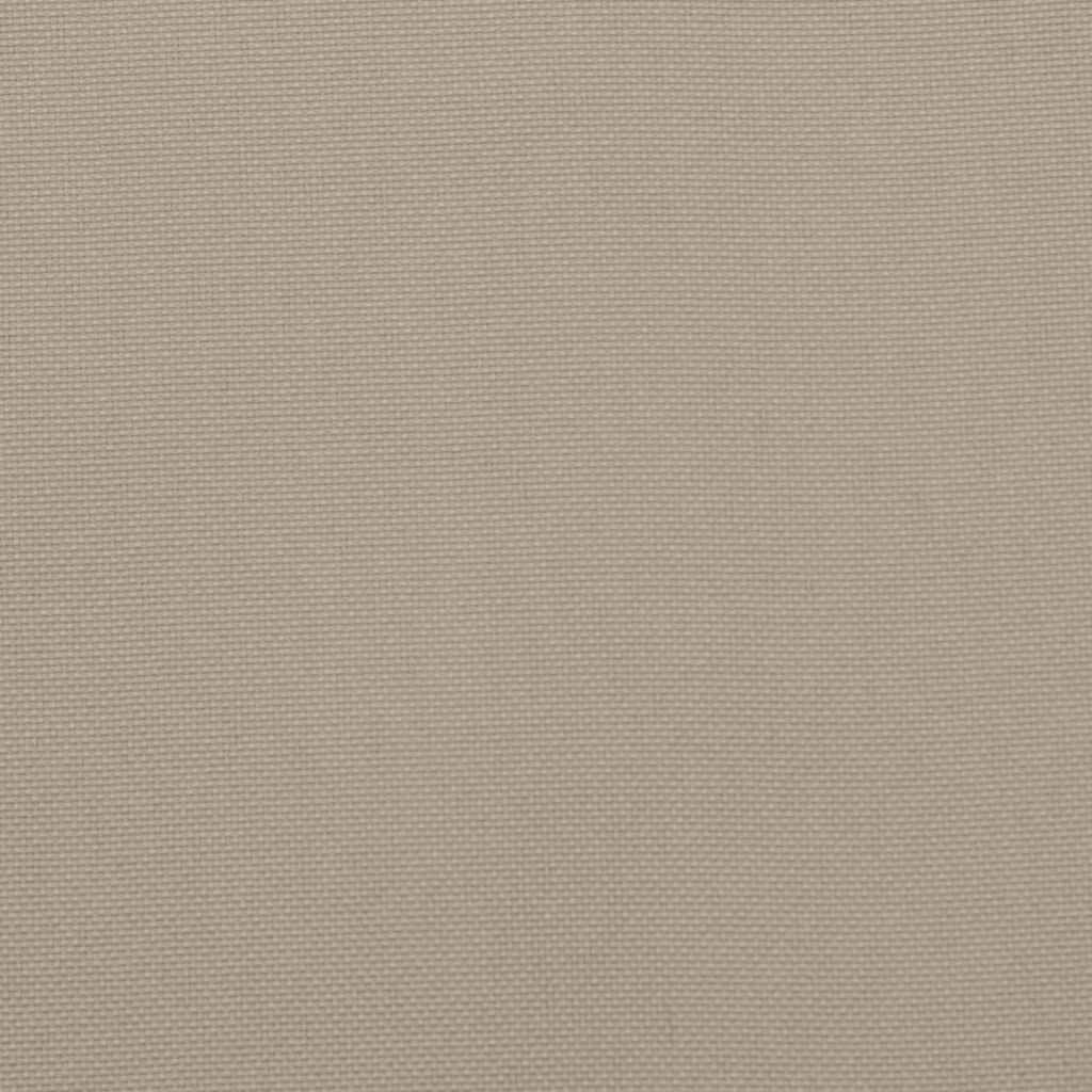 Ligstoel inklapbaar 175x54x8,5 cm oxford stof taupe