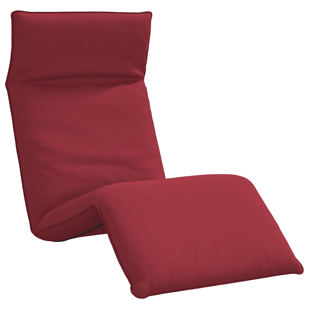 Ligstoel inklapbaar 175x54x8,5 cm oxford stof wijnrood