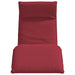 Ligstoel inklapbaar 175x54x8,5 cm oxford stof wijnrood