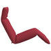 Ligstoel inklapbaar 175x54x8,5 cm oxford stof wijnrood