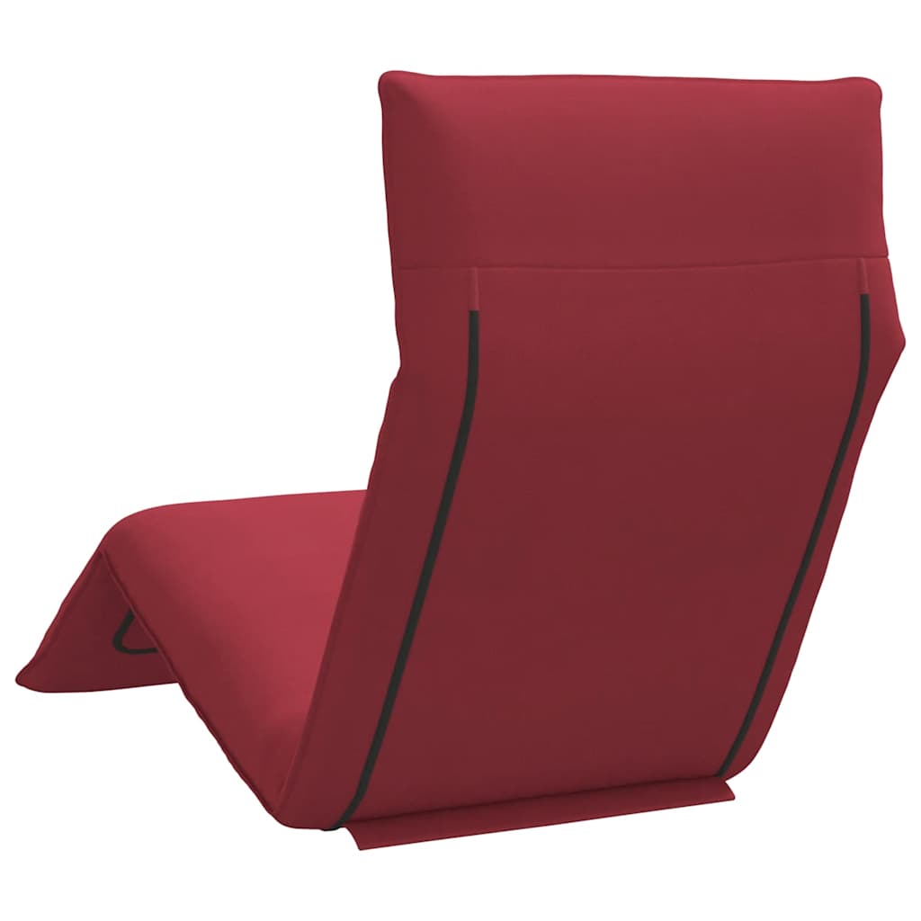 Ligstoel inklapbaar 175x54x8,5 cm oxford stof wijnrood