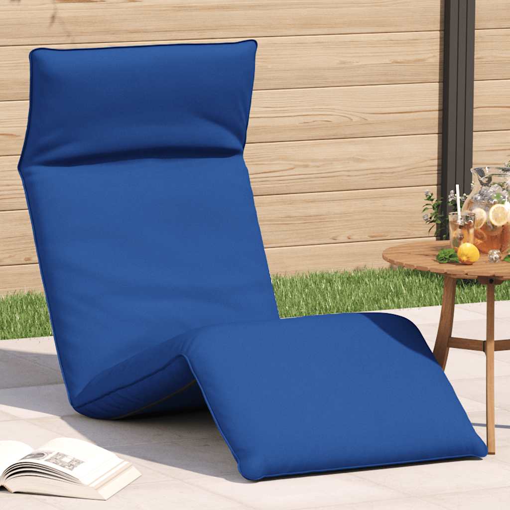 Ligstoel inklapbaar 175x54x8,5 cm oxford stof koningsblauwe