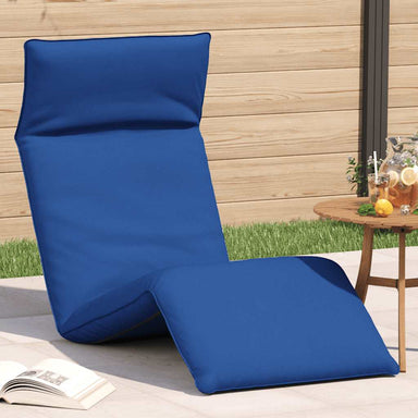 Ligstoel inklapbaar 175x54x8,5 cm oxford stof koningsblauwe