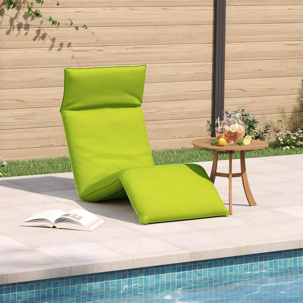 Ligstoel inklapbaar 175x54x8,5 cm oxford stof heldergroen