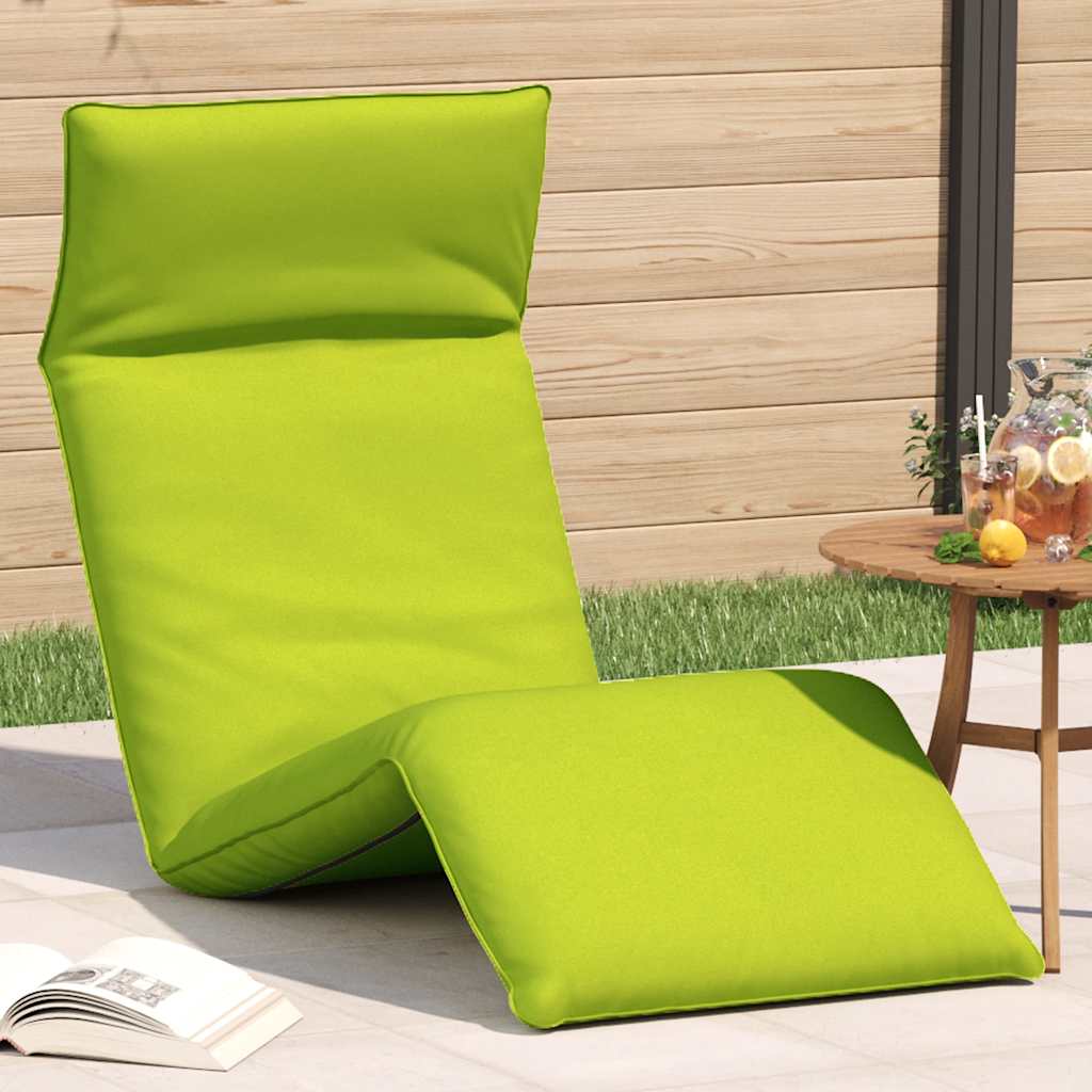 Ligstoel inklapbaar 175x54x8,5 cm oxford stof heldergroen
