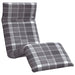 Opvouwbare ligstoel Grijs Geruit Patroon 175x54x8,5 cm Oxford Stof