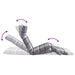 Opvouwbare ligstoel Grijs Geruit Patroon 175x54x8,5 cm Oxford Stof