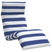 Opvouwbare ligstoel Blauw en Wit 175x54x8,5 cm Oxford Stof