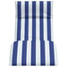 Opvouwbare ligstoel Blauw en Wit 175x54x8,5 cm Oxford Stof