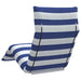 Opvouwbare ligstoel Blauw en Wit 175x54x8,5 cm Oxford Stof