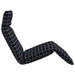 Opvouwbare ligstoel Zwart Geruit Patroon 175x54x8,5 cm Oxford Stof