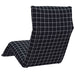 Opvouwbare ligstoel Zwart Geruit Patroon 175x54x8,5 cm Oxford Stof