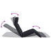 Opvouwbare ligstoel Zwart Geruit Patroon 175x54x8,5 cm Oxford Stof