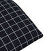 Opvouwbare ligstoel Zwart Geruit Patroon 175x54x8,5 cm Oxford Stof