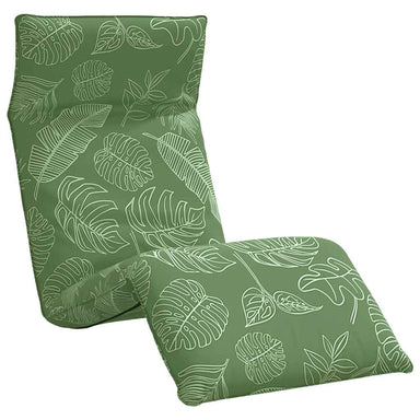 Opvouwbare ligstoel Bladpatroon 175x54x8,5 cm Oxford stof