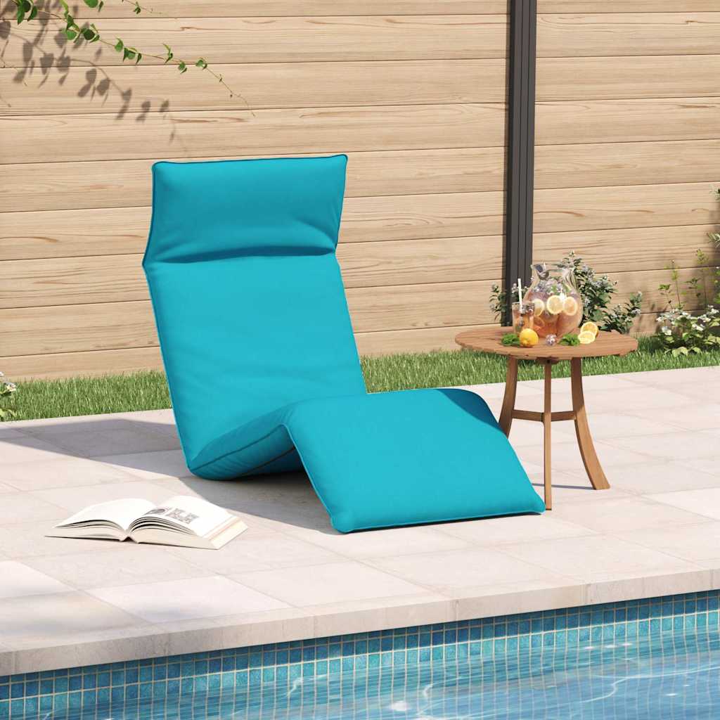 Opvouwbare ligstoel Turquoise 175x54x8,5 cm Oxford stof