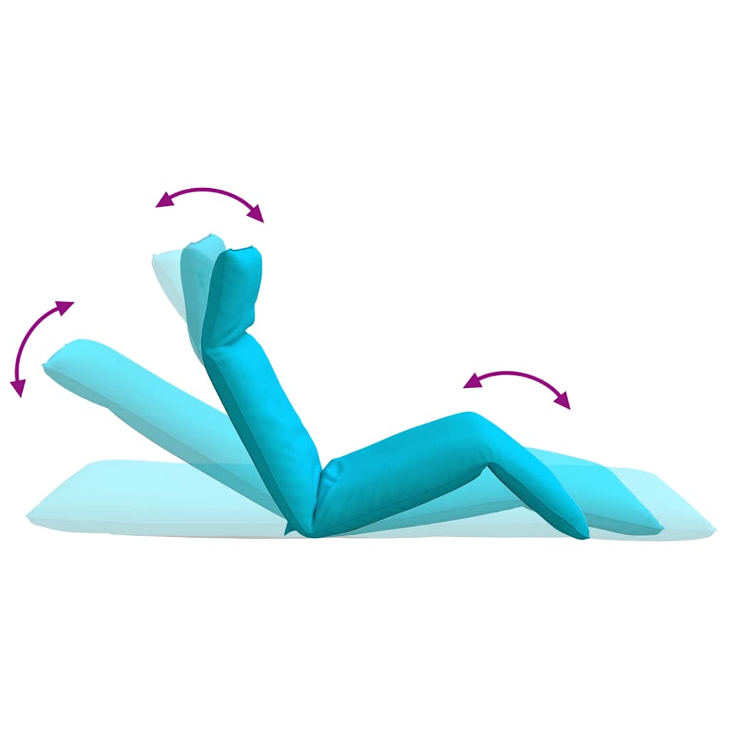 Opvouwbare ligstoel Turquoise 175x54x8,5 cm Oxford stof