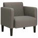 Fauteuil met armleuningen 54 cm corduroy stof lichtgrijs