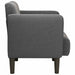 Fauteuil met armleuningen 54 cm corduroy stof donkergrijs