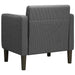 Fauteuil met armleuningen 54 cm corduroy stof donkergrijs