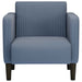 Fauteuil met armleuningen 54 cm corduroy stof blauw