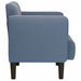 Fauteuil met armleuningen 54 cm corduroy stof blauw