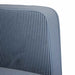 Fauteuil met armleuningen 54 cm corduroy stof blauw