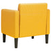 Fauteuil met armleuningen 54 cm corduroy stof lichtgeel