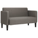 Loveseat bank 109 cm corduroy stof lichtgrijs