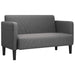 Loveseat bank 109 cm corduroy stof donkergrijs