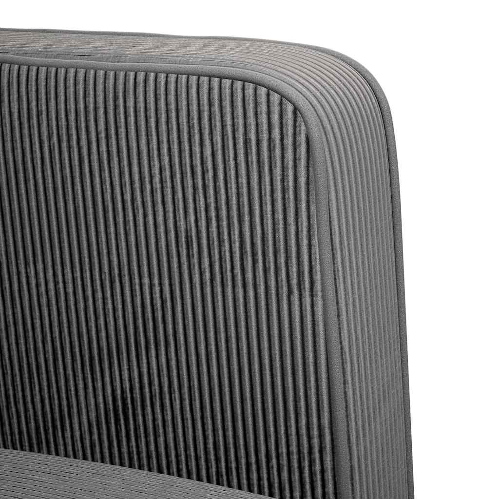 Loveseat bank 109 cm corduroy stof donkergrijs