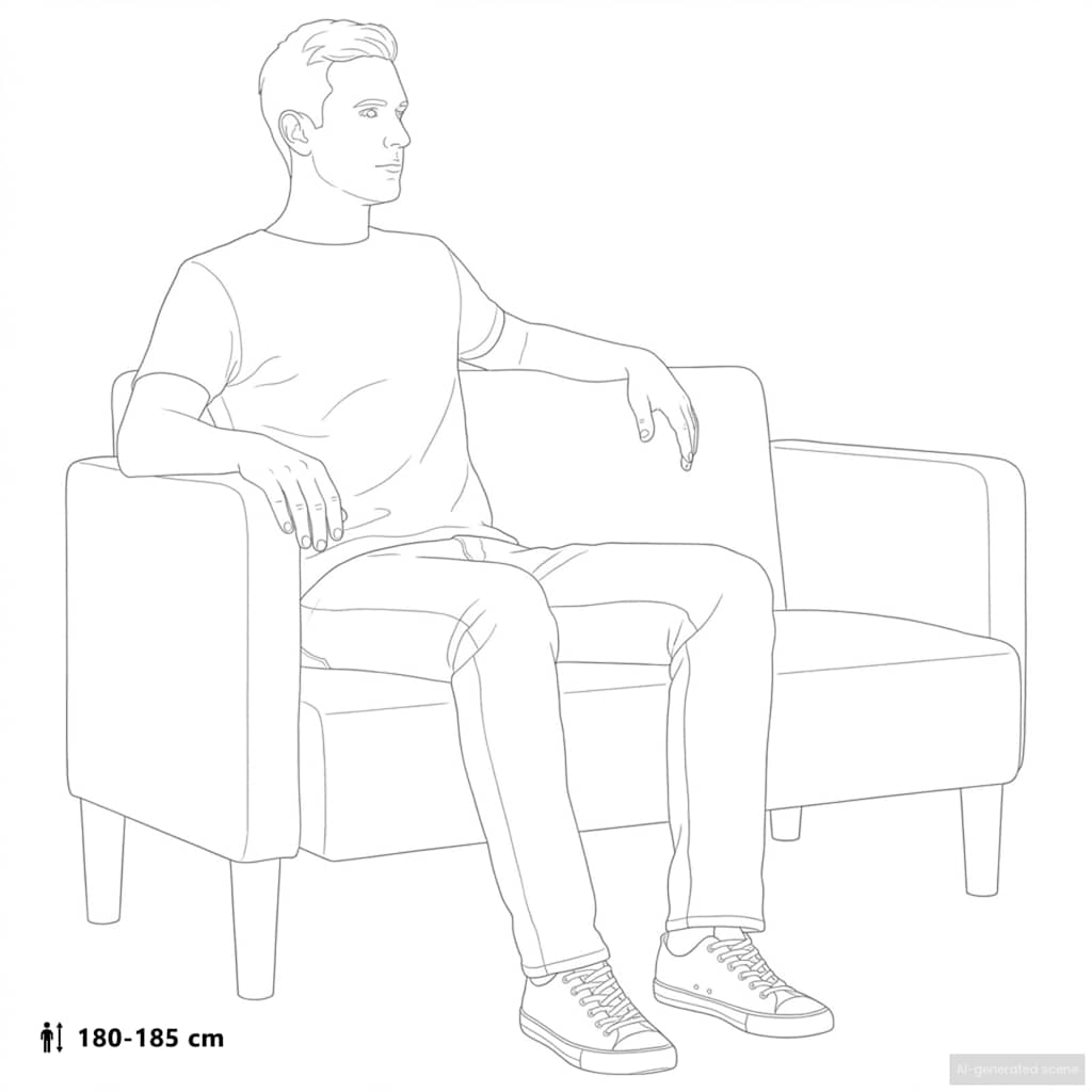 Loveseat bank 109 cm corduroy stof donkergrijs