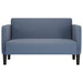 Loveseat bank 109 cm corduroy stof blauw