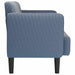 Loveseat bank 109 cm corduroy stof blauw