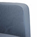 Loveseat bank 109 cm corduroy stof blauw