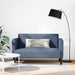 Loveseat bank 109 cm corduroy stof blauw