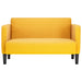 Loveseat bank 109 cm corduroy stof lichtgeel