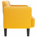 Loveseat bank 109 cm corduroy stof lichtgeel
