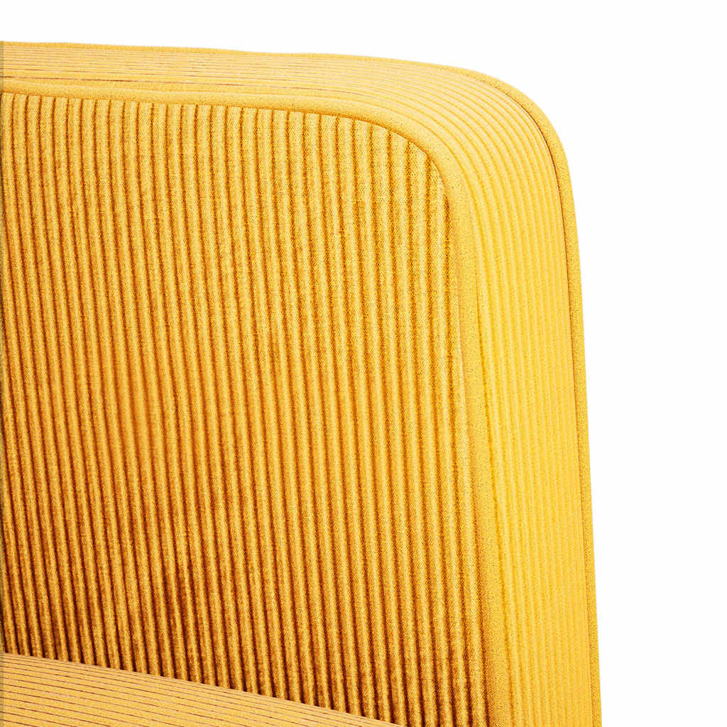 Loveseat bank 109 cm corduroy stof lichtgeel