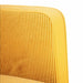 Loveseat bank 109 cm corduroy stof lichtgeel