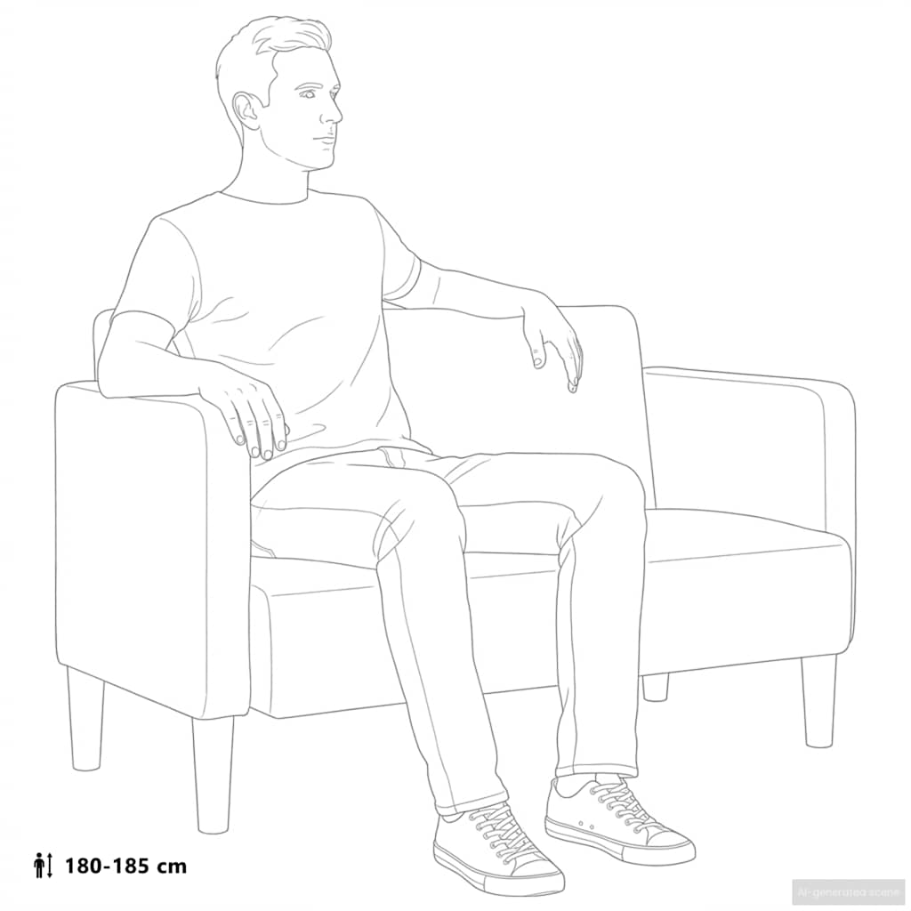 Loveseat bank 109 cm corduroy stof lichtgeel