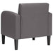 Fauteuil met armleuningen 54 cm kunstleer grijs