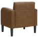Fauteuil met armleuningen 54 cm kunstleer bruin