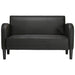 Loveseat bank 110 cm kunstleer zwart