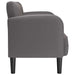 Loveseat bank 110 cm kunstleer grijs