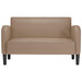 Loveseat bank cappuccino 110 cm kunstleer