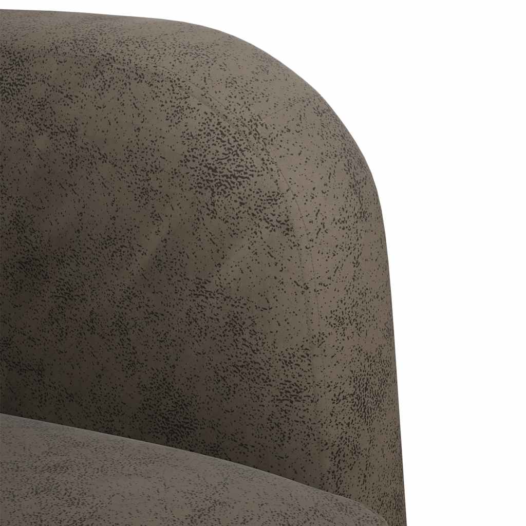 Loveseat bank 110 cm kunstleer donkergrijs