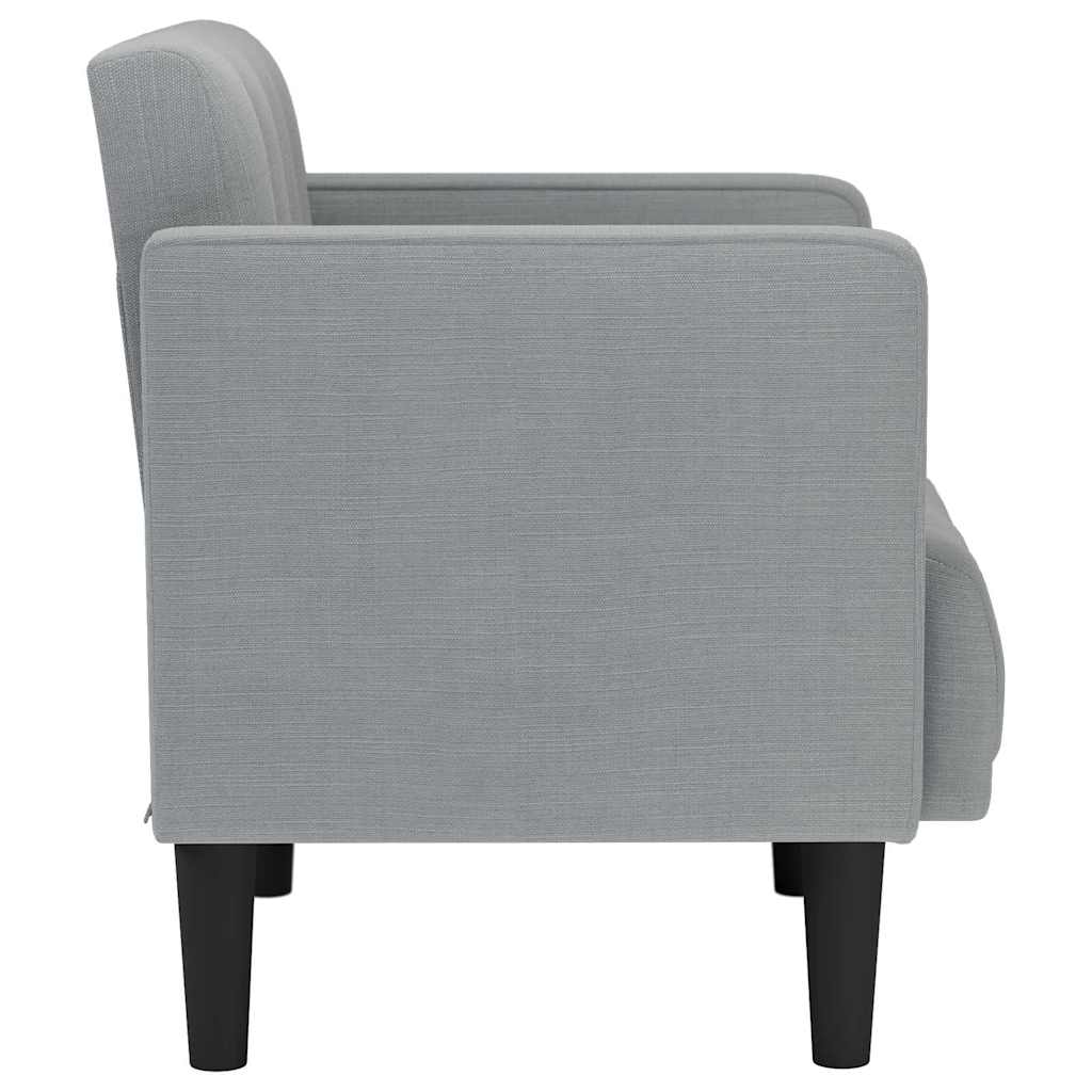 Fauteuil met armleuningen Lichtgrijs 53 cm Stof