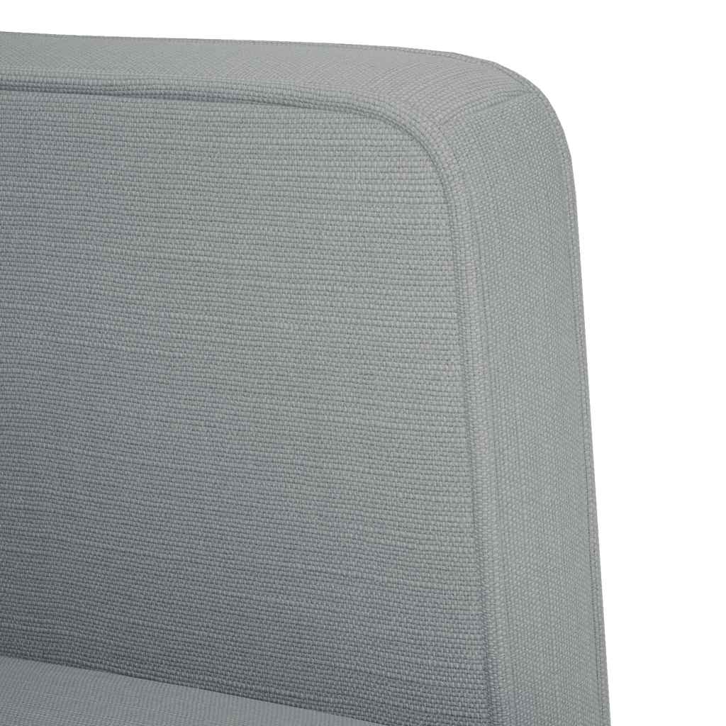 Fauteuil met armleuningen Lichtgrijs 53 cm Stof