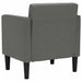 Fauteuil met armleuningen 53 cm stof donkergrijs